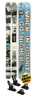 The Escalator "GO HIGHER" Mountain Gazette x J Collab Limited Edition Ski Graphic Image